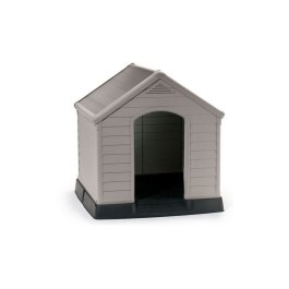 KETER DOG HOUSE PLASTIC STONE GREY KETER ΣΠΙΤΙ ΣΚΥΛΟΥ ΠΛΑΣΤΙΚΟ ΣΕ ΧΡΩΜΑ ΠΕΤΡΙΝΟ ΓΚΡΙ 